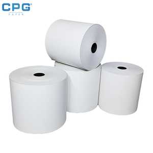 กระดาษใบเสร็จ POS คุณภาพสูง ทนทานต่อการซีดจาง ขนาด 80x60 มม. 57x30 มม. 65 แกรม สำหรับเครื่องจ่ายตั๋วที่จอดรถ ม้วนกระดาษความร้อนพรีเมียม - Product Image 1