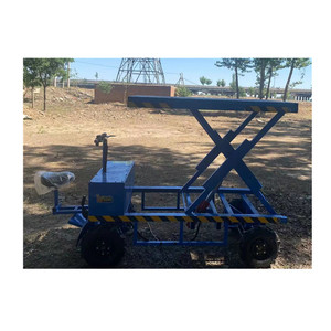 Nuevas ideas de diseño, personalización, carro de carga móvil portátil, furgoneta de coche de 4 ruedas, carro de elevación eléctrico, carro de mesa elevadora - Product Image 2