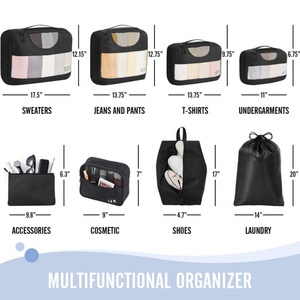 Juego de 8 Organizadores de Viaje Plegables, Impermeables y de Gran Capacidad, en Poliéster Ripstop, Venta al Por Mayor - Product Image 3