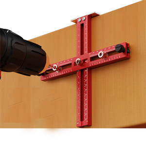 Imbot Adjustable <strong>Hole</strong> Punch Locator <strong>Drill</strong> Guide Suitable <strong>for</strong> Deep Drawers Aluminum Alloy <strong>for</strong> Installation Drawer &amp; Door Handle - Product Image 6