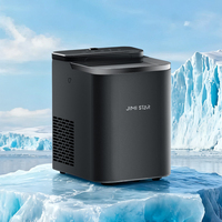 Machine à glaçons électrique portable mini 16 cubes pour usage extérieur en camping-cars et maisons, avec boîtier en plastique et glaçons en forme de cube