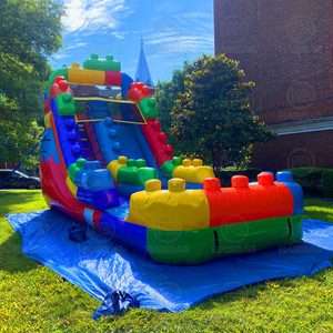 Toboggan gonflable de blocs de construction d'arrière-cour <span class=keywords><strong>avec</strong></span> la glissière extérieure de pullover d'explosion de toboggan d'escalade de parc de <span class=keywords><strong>piscine</strong></span> pour des enfants - Product Image 3