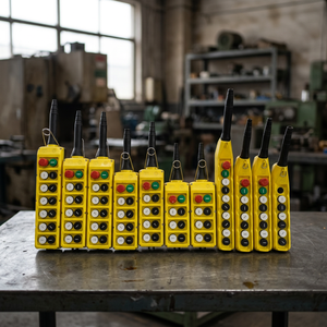 CMK Electro Power Private Limited PLB10D6E Yellow Plastic Pendant Station <b>Push</b> <b>Button</b> Control IP65 440V Industrial EOT <b>Switch</b> - Product Image 5
