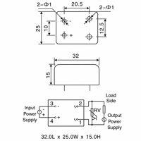 Mini-relais statique MJGX-3FA pour circuit imprimé, DC vers AC, SSR 3A, entrée 3-32VDC, sortie 24-380VAC, module SSR de type à souder