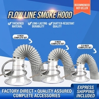 Horn Mouth Assembly Line Smoking Hood PVC Metal 2m/10m Ventilasi Pembuangan Asap