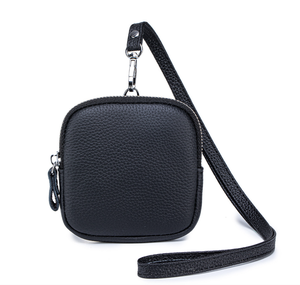 Monedero Minimalista de Cuero Vacuno de Primera Calidad, Elegante y Portátil, con Correa para el Cuello, Bolsa para Lápiz Labial y Maquillaje, Bolsa de Almacenamiento de Cuero Genuino - Product Image 6