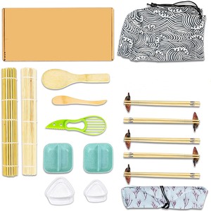 Newell Hot Sale Custom Logo Bamboo <strong>Sushi</strong> <strong>Maker</strong> Reusable <strong>Sushi</strong> Set <strong>Sushi</strong> Making <strong>Kit</strong> for Beginner Kitchen Use - Product Image 2