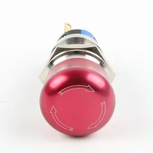 22mm E-stop Stainless Steel Emergency Stop Switch Push Button Latching Metal Mushroom Head Switch