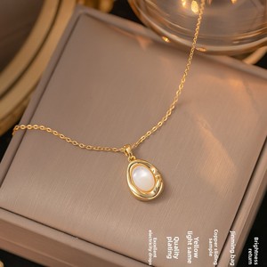 สร้อยคอจี้ประณีตระดับไฮเอนด์พร้อมสายโซ่สำหรับผู้หญิงที่ไม่ซีดจางอเนกประสงค์เสื้อสเวตเตอร์คนดังทางอินเทอร์เน็ตกำลังไฟ - Product Image 5