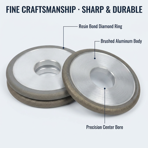 1F1 200mm Meule CBN collée en résine Acier haute performance <span class=keywords><strong>pour</strong></span> l'affûtage de la <span class=keywords><strong>tronçonneuse</strong></span> <span class=keywords><strong>Disque</strong></span> abrasif élevé de 10mm d'épaisseur - Product Image 3