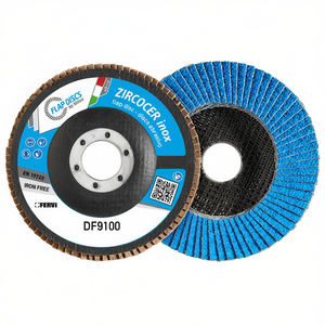 Disque à lamelles classique Fervi Zircocer 115 mm sans fer pour ponçage du métal - Product Image 1