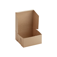 Boîte d'emballage alimentaire personnalisée en carton kraft pour boulangerie, 30 x 20 x 10 cm, ventilée, avec fenêtre, idéale pour pâtisseries, desserts et gâteaux