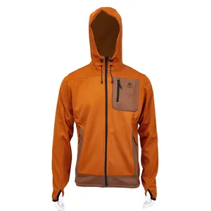 캐주얼 소프트 쉘 까마귀 사냥 재킷 야외 스포츠 남성 양털 겉옷 코트