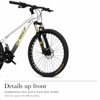Vélo VTT Adulte avec Suspension, Freins à Disque, Vitesses Multiples, Faible MOQ, En Stock, Idéal pour le Trail