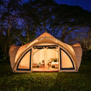 Tente de glamping en toile de coton poly originale tente asher d'hôtel tente de camping en plein air tente de chapiteau 5x5 - Product Image 2