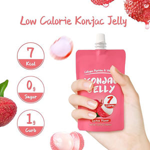 ピーチフルーツ味ゼリープライベートグルテンフリー低カロリーKonjacゼリー卸売 - Product Image 3