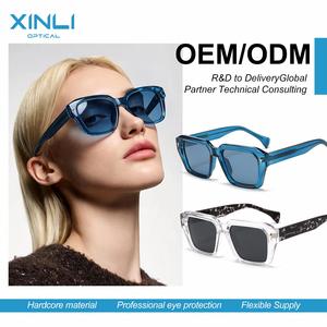 Fashionable Men's Recycled Plastic <b>Sunglasses</b> with Gold Plated Metal Paint - Product Image 3