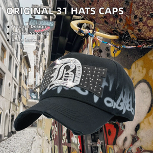 100% Original 31 Hats 5-Panel Leaf Pattern Sports Baseball Caps Curved Brim 100% Cotton Unisex All Seasons - Product Image 2