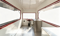 Remorque de restauration rapide Piazza, camion de crème glacée et chariot à hot-dogs avec frites, occasion, pour l'industrie de la restauration