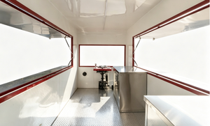 Remolque de Comida Rápida Tipo <span class=keywords><strong>Piazza</strong></span>, Remolcable, para Helados y Hot Dogs con Papas Fritas, Usado, para la Industria de Restaurantes - Product Image 3