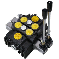 Vanne de commande hydraulique électrique multi-directionnelle à télécommande, distributeur à levier 12V 24V CC pour levage hydraulique 5 6 7 8 voies