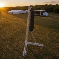 Tour de levage en treillis d'aluminium pour enceintes, support au sol pour systèmes Line Array, pour concerts en plein air et événements sportifs