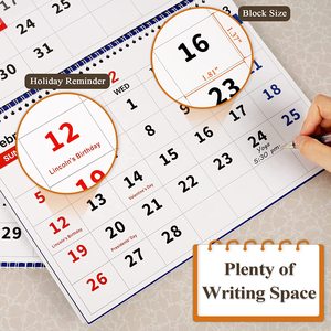 Wall <strong>Calendar</strong> 2023-2024 Monthly <strong>Calendar</strong> 3 Month Display 2023 <strong>Calendar</strong> (Folded in One Month) for Office School Home - Product Image 3
