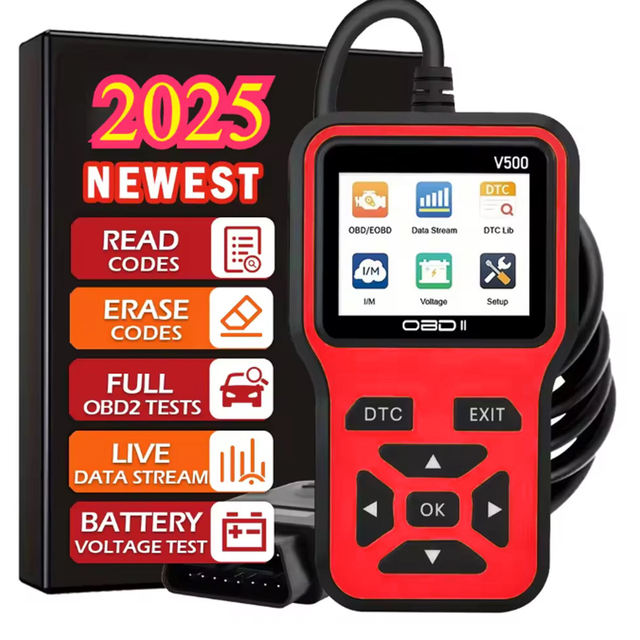 Electric Car OBD2 Scanner Diagnostic Code Reader English Engine Fault Diagnosis Tool with 12 Month Warranty
