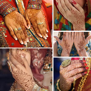 YESORNO Brand Floral <strong>Pattern</strong> Temporary <strong>Tattoo</strong> Sticker Hollow Hands <strong>Template</strong> Made Durable Paper for Henna <strong>Tattoo</strong> Application - Product Image 5