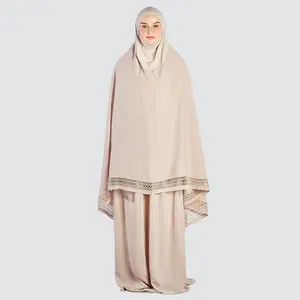 SIPO Eid Muslim Prayer Set Telekung Silk Malaysia Manufacturer Vietnam Telekung Custom Prayer Telekung Niqab