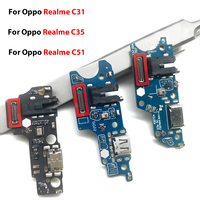 Placa flexible con conector de puerto de carga USB para Oppo Realme C30 C31 C35 C51 C53 C55 C61 C63 C65 C67 4G 5G, piezas de PCB para cargador