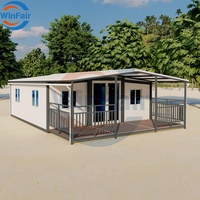 WinFair-Mini conteneur plat, grand-mère mobile, mobile, prêt à l'emploi, maison modulaire de 20 pieds, conteneur personnalisé, Hawaii pliable, Chine