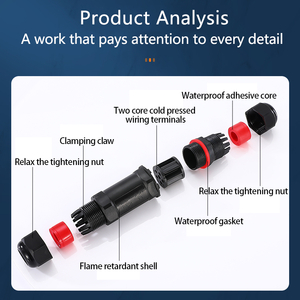 IP68 su geçirmez tel konektörler terminalleri elektrik kablosu konektörü hızlı hızlı IP68 su geçirmez konektörler 3pin 5pin - Product Image 4