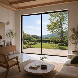 <span class=keywords><strong>Porte</strong></span> <span class=keywords><strong>coulissante</strong></span> en aluminium, <span class=keywords><strong>grande</strong></span> <span class=keywords><strong>porte</strong></span> patio <span class=keywords><strong>vitrée</strong></span> pour villa, cour et immeuble résidentiel - Product Image 4