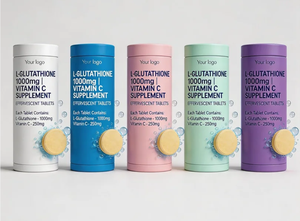 Suplemen Vitamin C Ausreson L-glutathione 1000mg Label Pribadi Pemutih Kulit Tablet Effervescent L-glutathione - Product Image 5