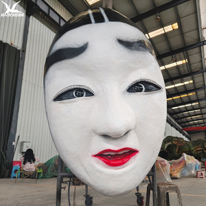 Máscaras Faciales Animatrónicas Realistas de la Ópera de Sichuan con Certificación CE - Accesorio para Casas Embrujadas de Halloween y Decoración para Eventos Terroríficos - Product Image 2