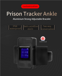 Monitor de gestión de prisioneros Pulsera GPS LBS/Wifi Seguimiento Anti-Tamper Pulsera de tobillo Red 4G Preso Libertad condicional Criminal - Product Image 5