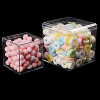 En gros disposition petit plastique transparent en acrylique boîtes à bonbons