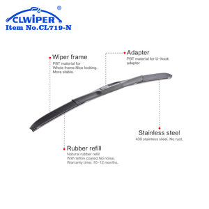 Tergicristallo per Auto, Pulitore per Parabrezza Anteriore, <span class=keywords><strong>Lavavetri</strong></span> - Product Image 2