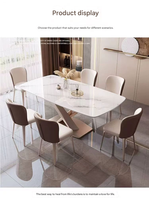 2026 Neuer Stil Rechteckiges Esstisch-Set für Kleine Wohnungen Modernes Minimalistisches Italienisches Design