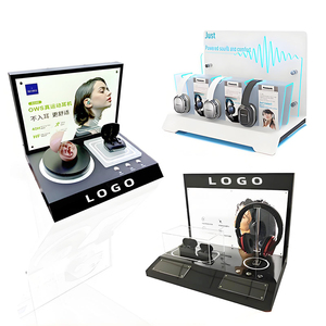 Nhà sản xuất tùy chỉnh <span class=keywords><strong>Acrylic</strong></span> hiển thị đứng cho tai nghe bluetooth với kỹ thuật số dẫn thể thao Tai nghe đạo cụ hiển thị Rack. - Product Image 1