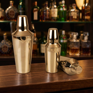 Juego de Coctelera de Metal Moderno y Ecológico de Alta Calidad, Capacidad de 500 ml, 2 Piezas, para Bartenders Profesionales en el Hogar, MAYUR EXPORTS - Product Image 2