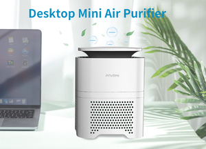 Mini <span class=keywords><strong>purificateur</strong></span> <span class=keywords><strong>d</strong></span>'<span class=keywords><strong>air</strong></span> de bureau à col blanc avec véritable filtre Hepa - Product Image 4