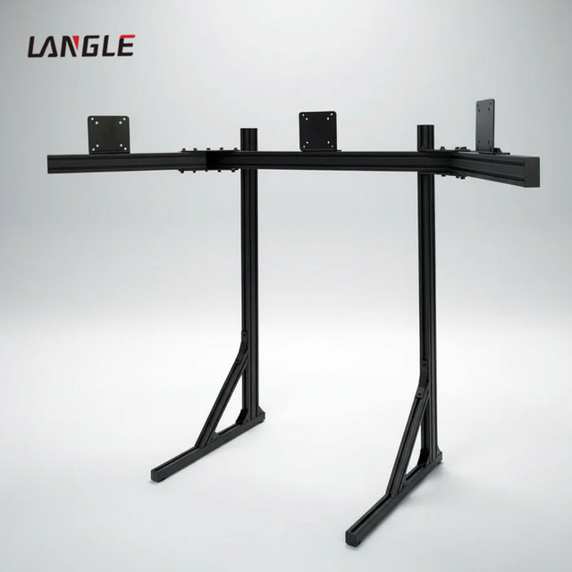 Hot Sale Aluminum Sim Racing Cockpit with Single/Triple Monitor Mount for 21-43" Screens VR Compatible