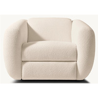 Fauteuil inclinable de luxe en tissu crème pour salon moderne – Projets design pour maisons et hôtels