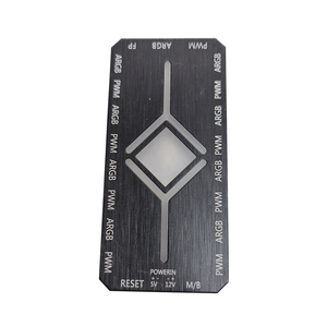 Contrôleur ARGB d'occasion Ruix 5V 3 broches Aura Sync PWM à vitesse réglable, concentrateur de ventilateurs universel magnétique pour châssis et carte mère, double <span class=keywords><strong>hub</strong></span> de ventilateurs Prism - Product Image 1