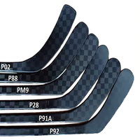 Bâton de hockey sur glace INNER IRICH1 P92m, poignée droite, flex 20, 100% fibre de carbone, basse flexion, monobloc, logo personnalisé
