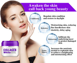 Roushun קולגן לבן פנים קרם עמוק לחות להתחדש הלבנת חלק פנים קרם - Product Image 4