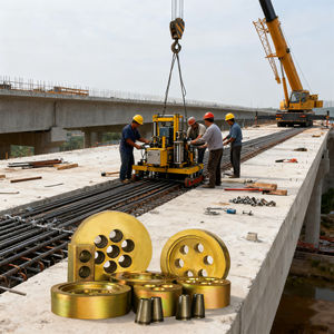 Cales d'ancrage de pont d'ancrage post-tension pour poignées de cales de brins collés de précontrainte de brins PC - Product Image 1