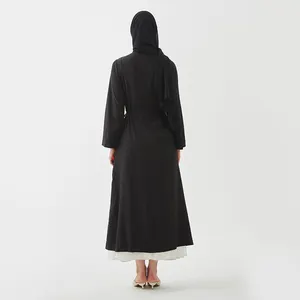 2024 abaya florale de modestie contemporaine avec des robes de mode islamiques modernes pour femmes en spandex